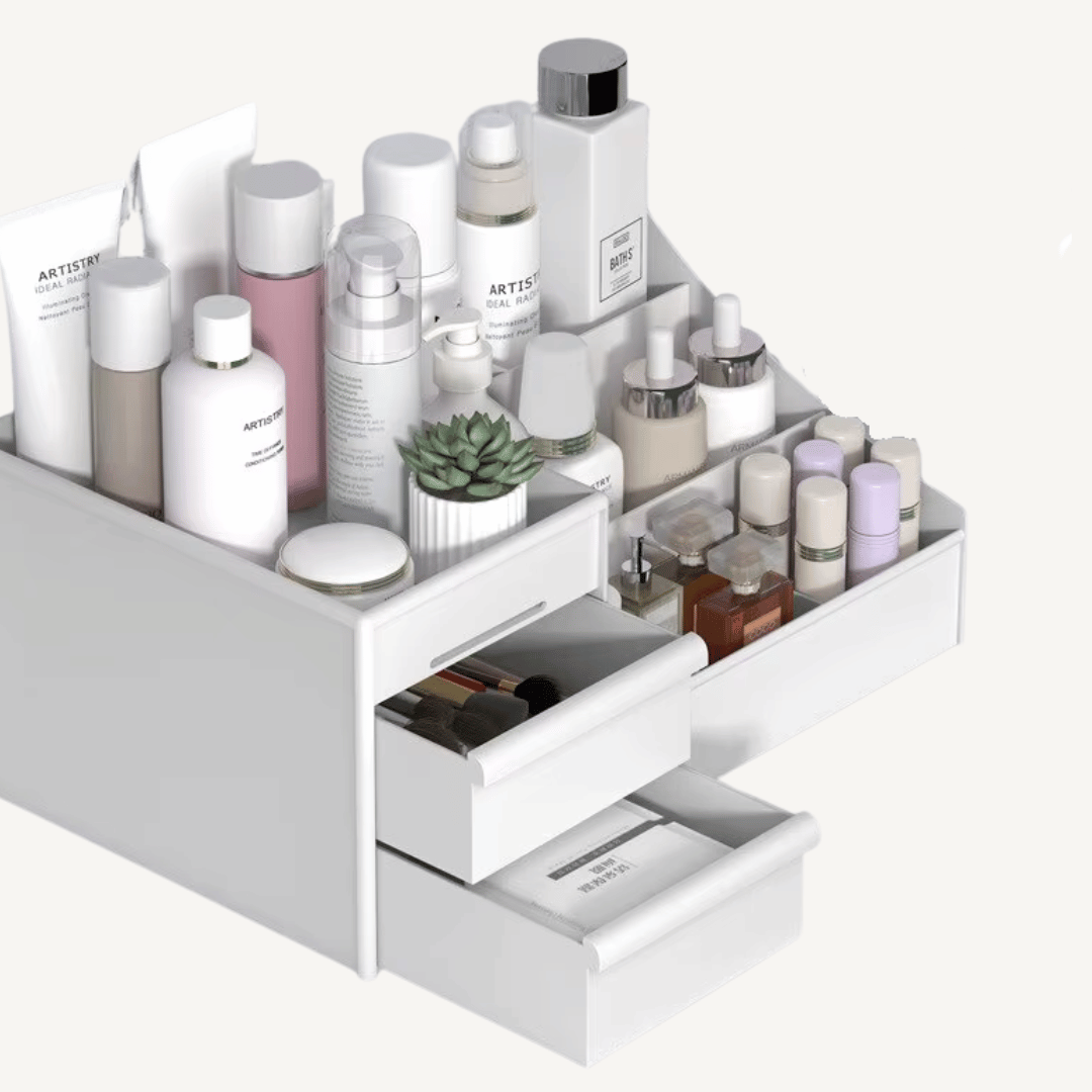 Deskora™ – Organizador de Maquillaje con Cajones y Compartimentos
